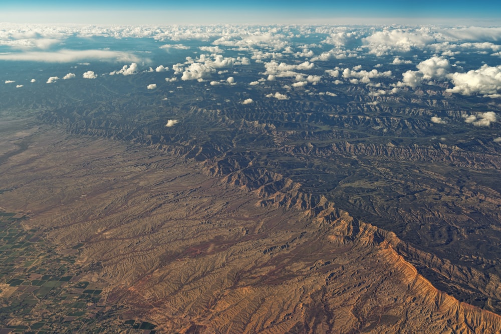 aerial photo of field