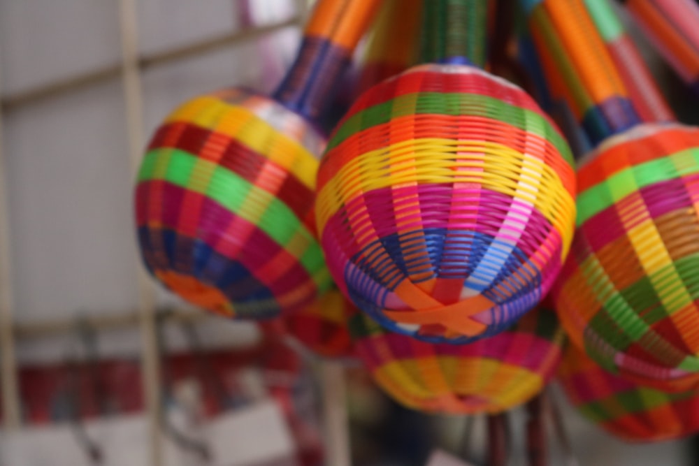 selective focus photography of multicolored hand tool