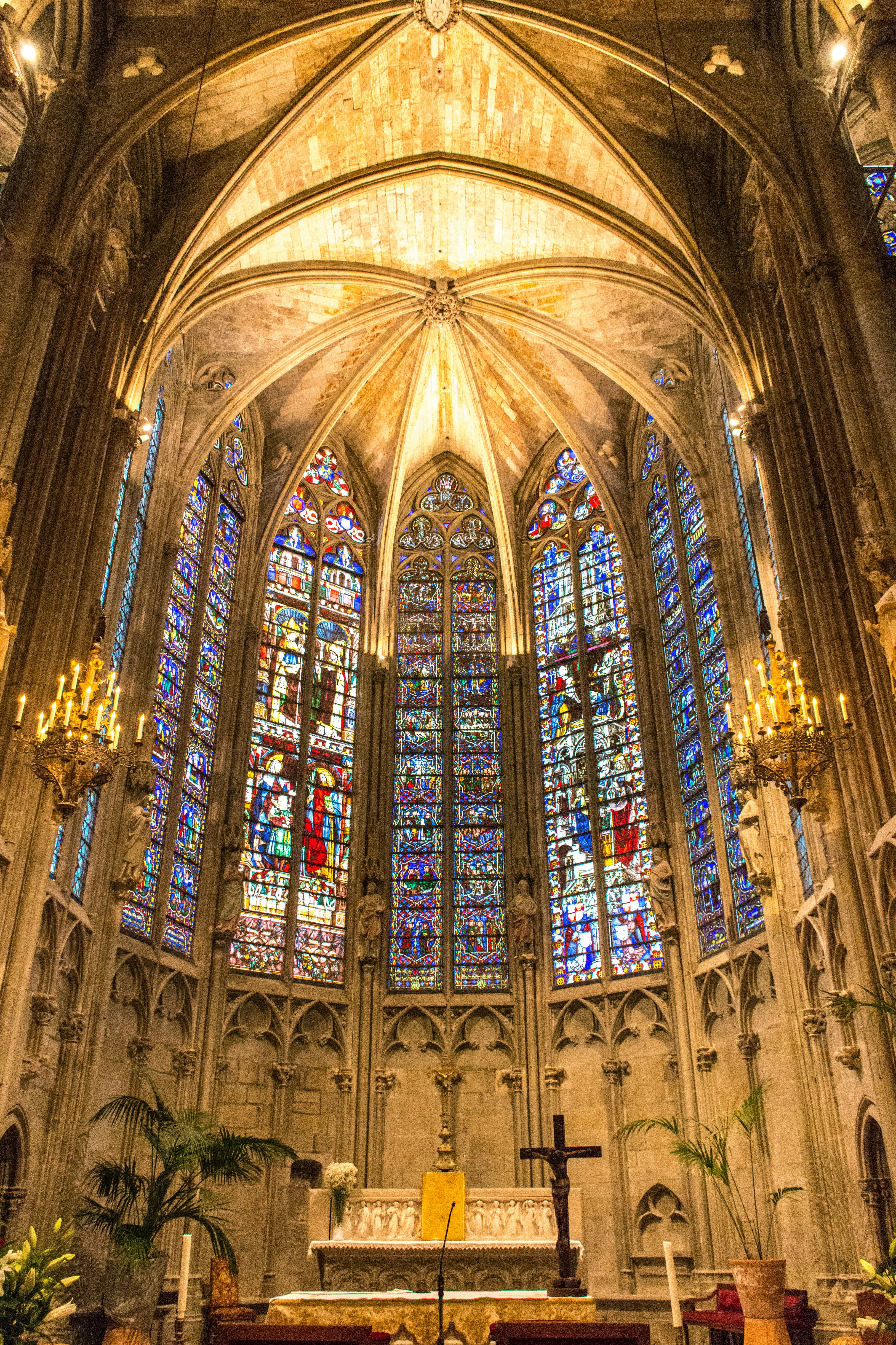 brown cathedral interior