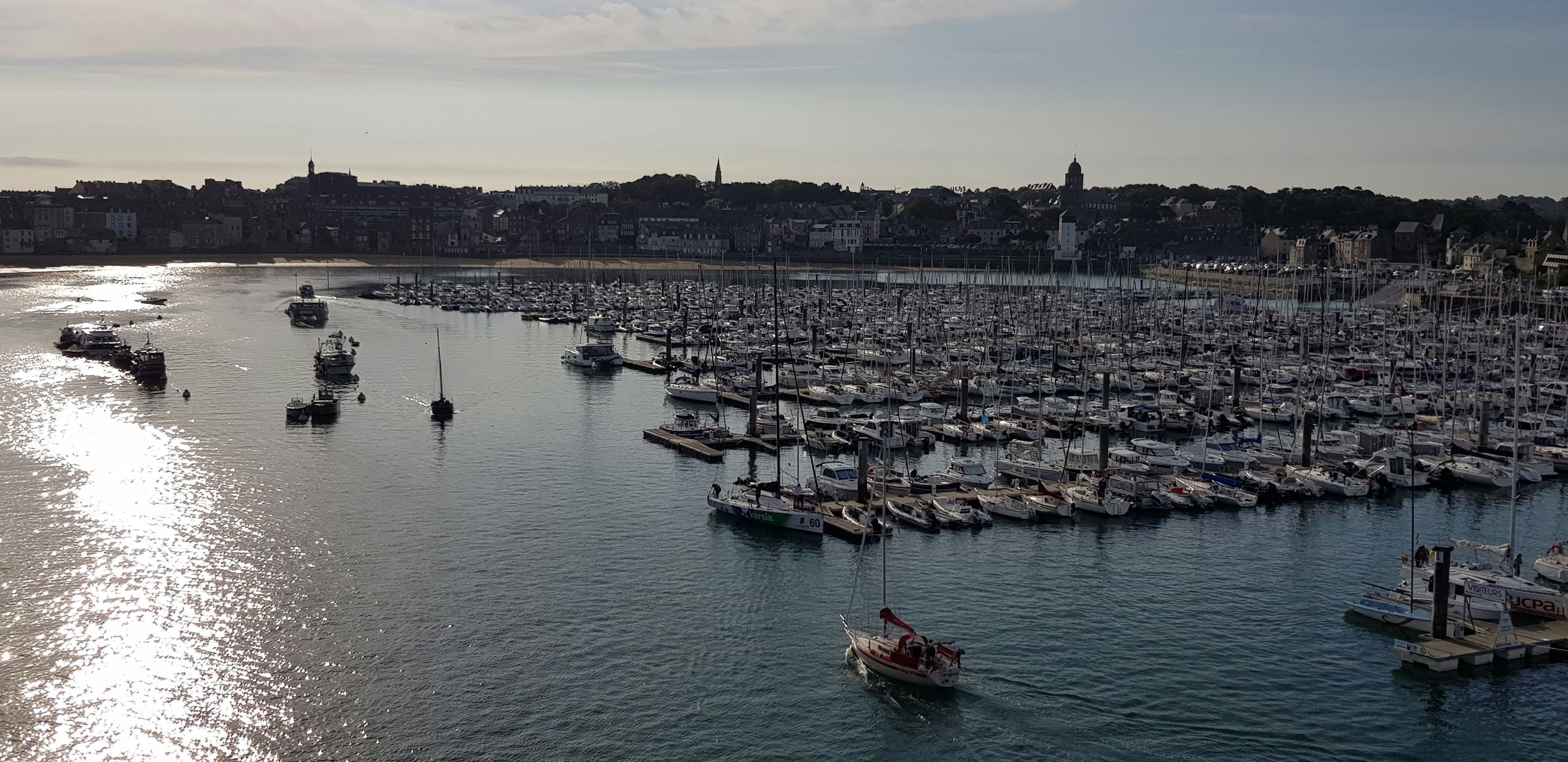 Leaving St Malo Harbour