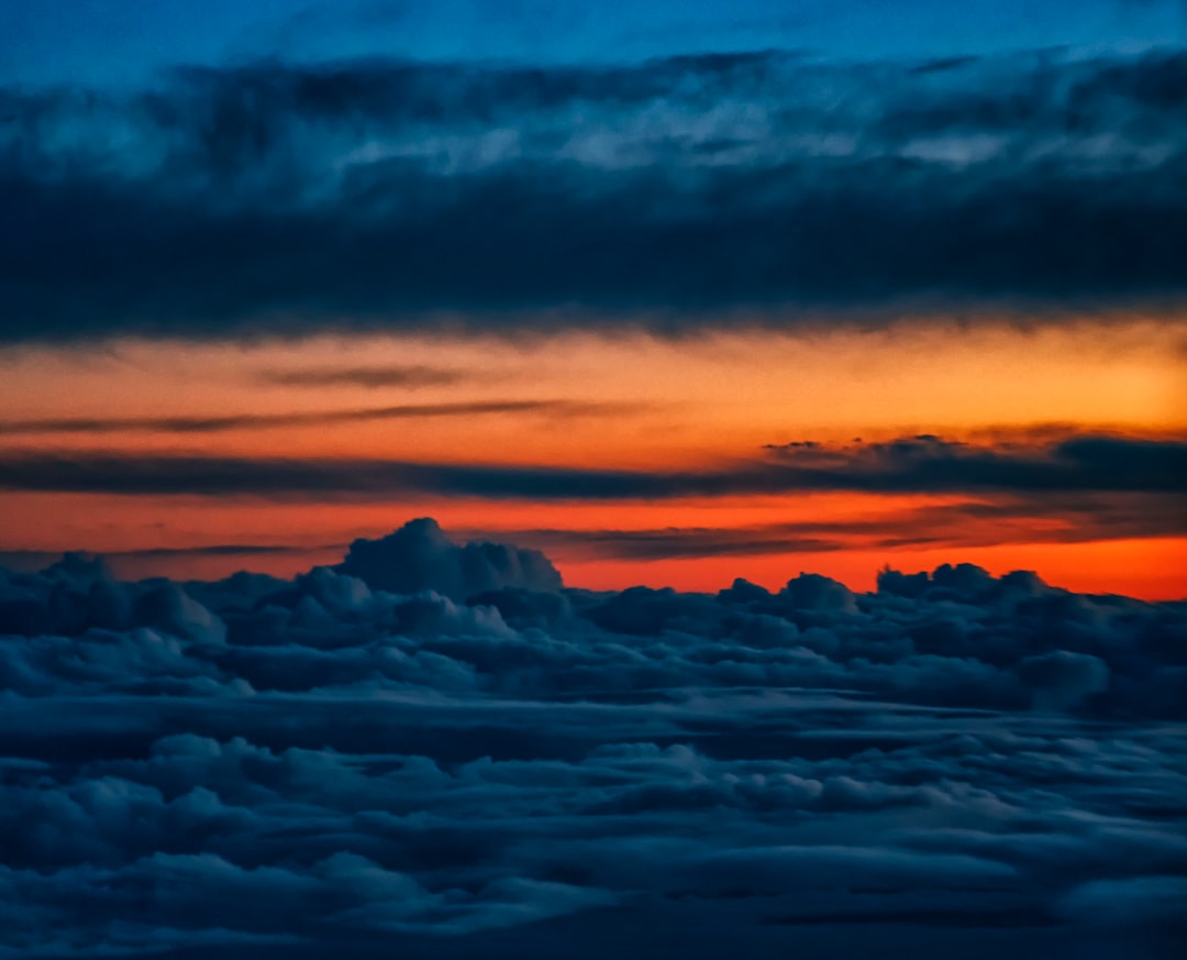 grey clouds during golden hour