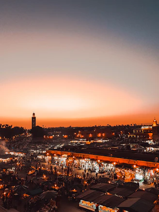 city during night