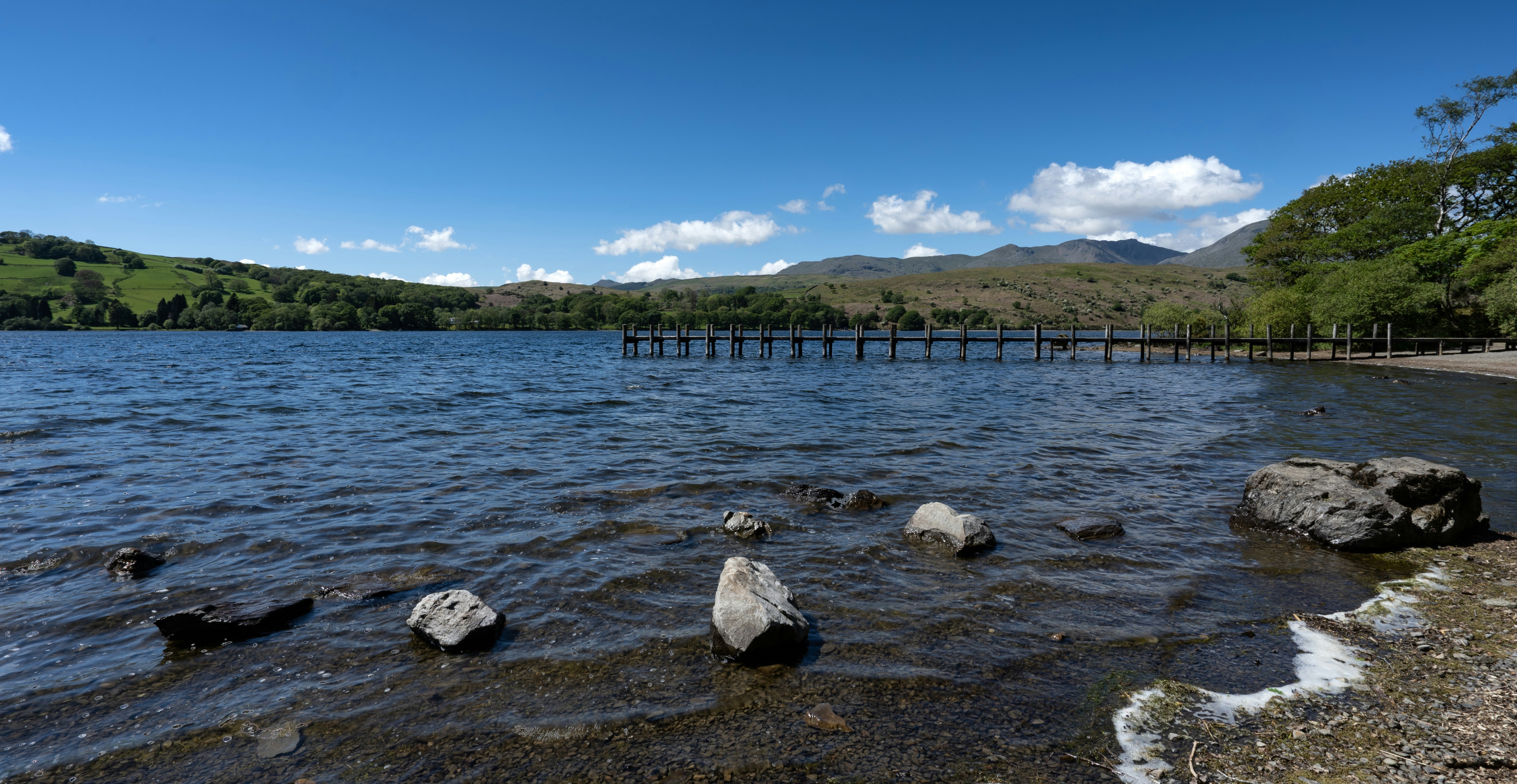 Swimming in Coniston Water, Lake District