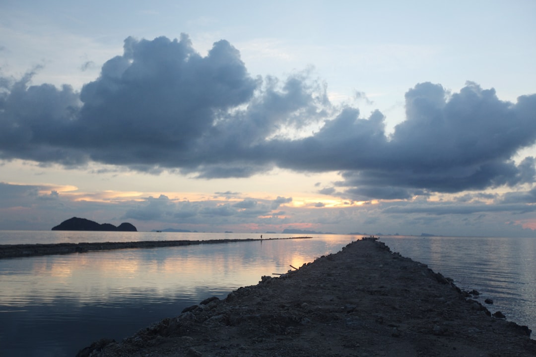 photography of walkway beside body of water during daytime