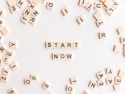 start now sign
