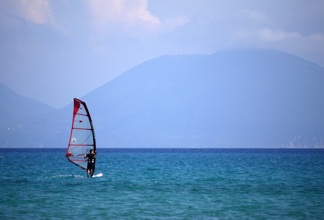 woman parasailing