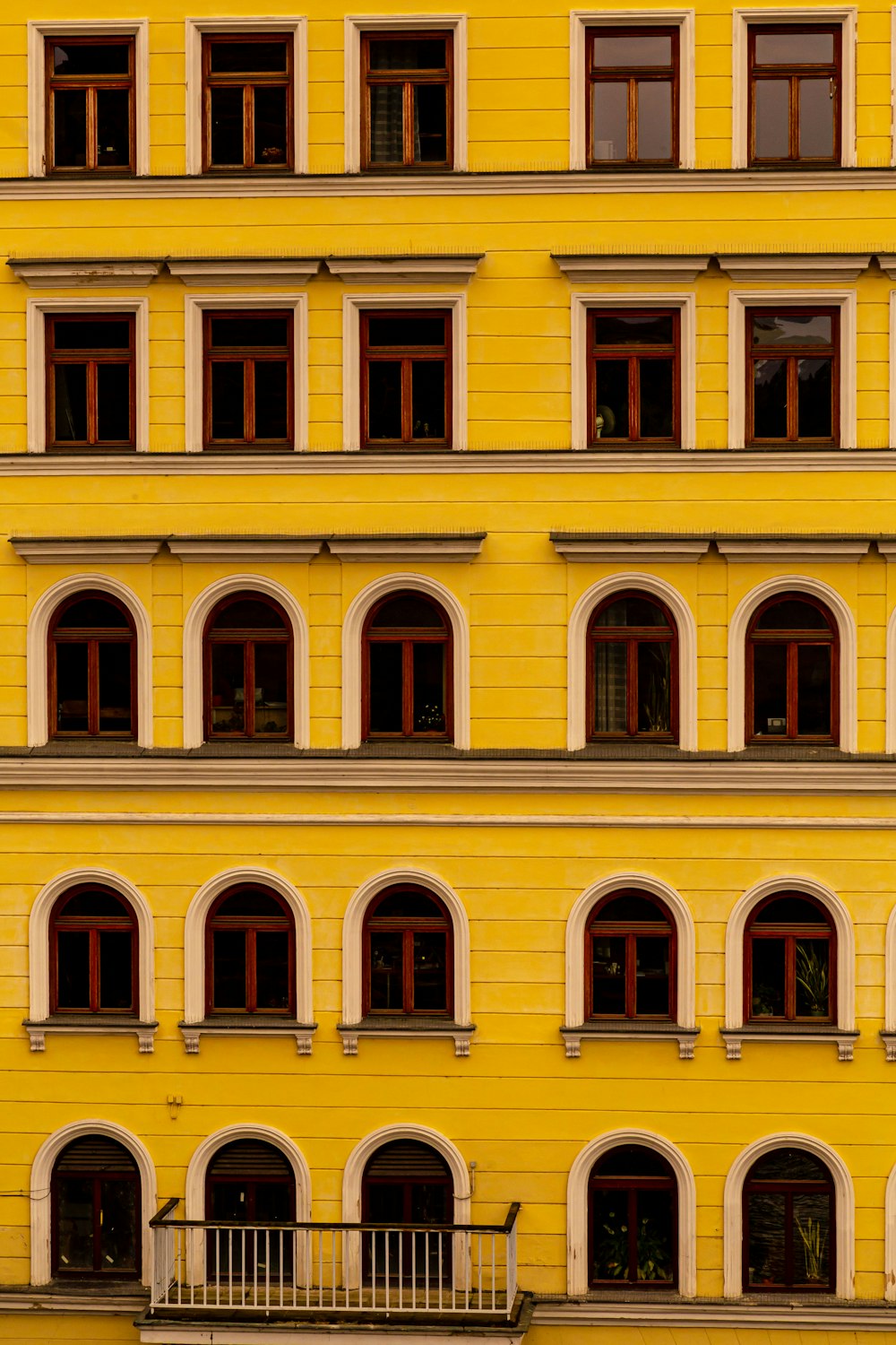 yellow painted building