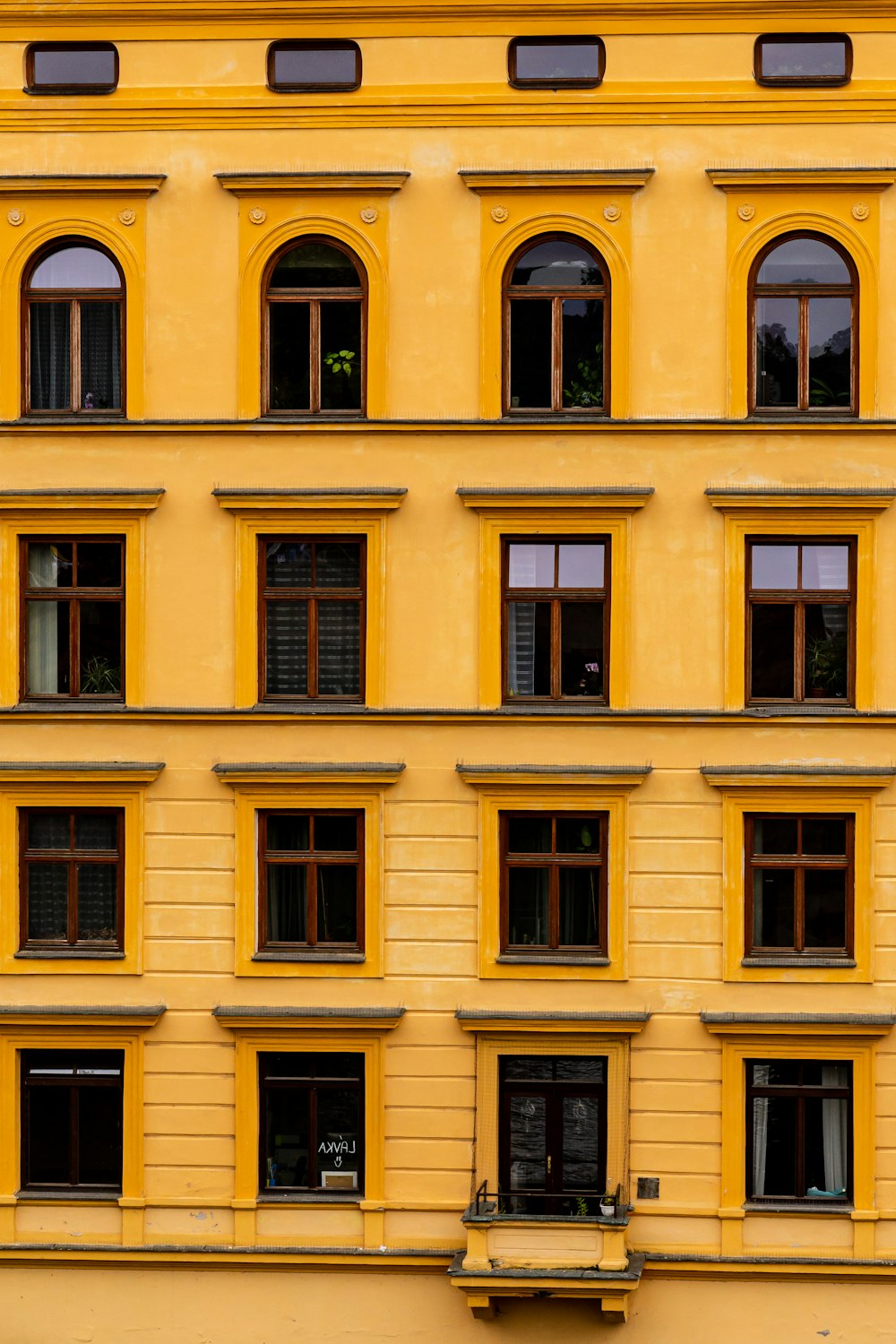yellow concrete building