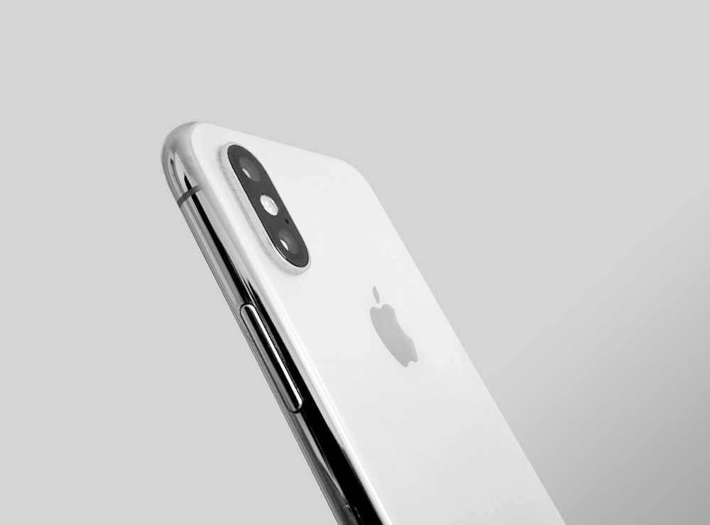 silver iPhone X