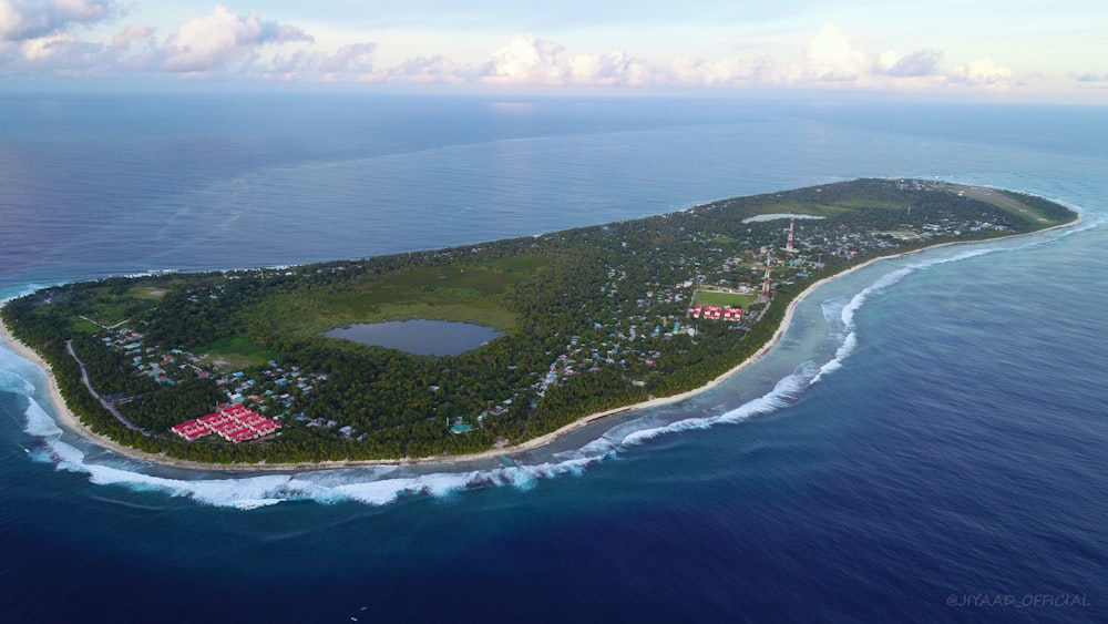 green island aerial view