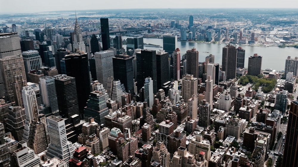 birds eye photography of high rise buildings