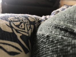 Close-up of breathable fabric showcasing its texture and design.