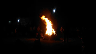 Bonfire community gathering