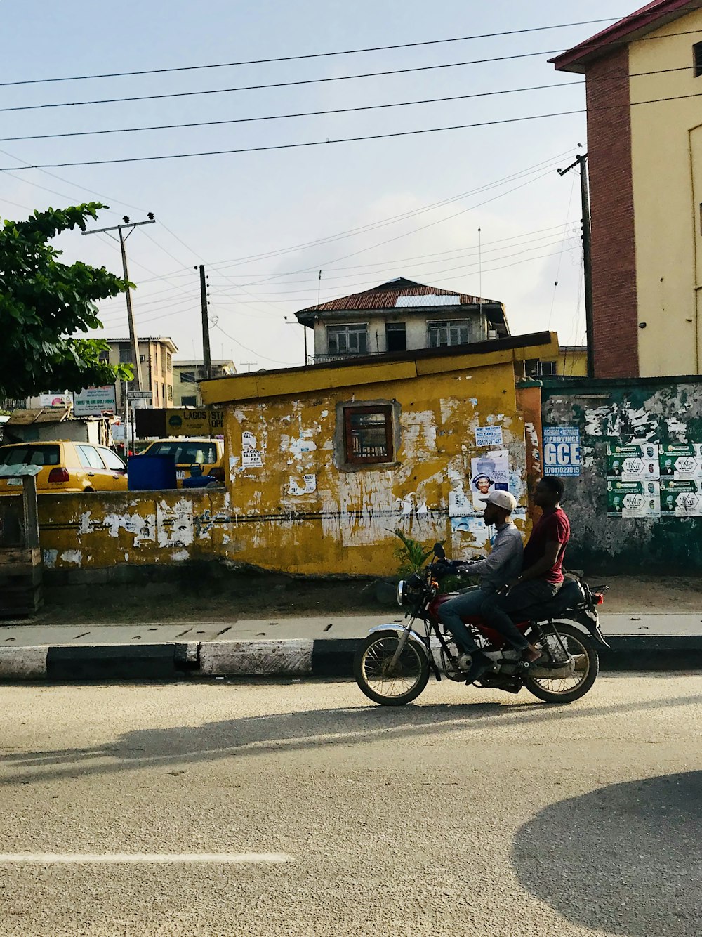 black motorcycle