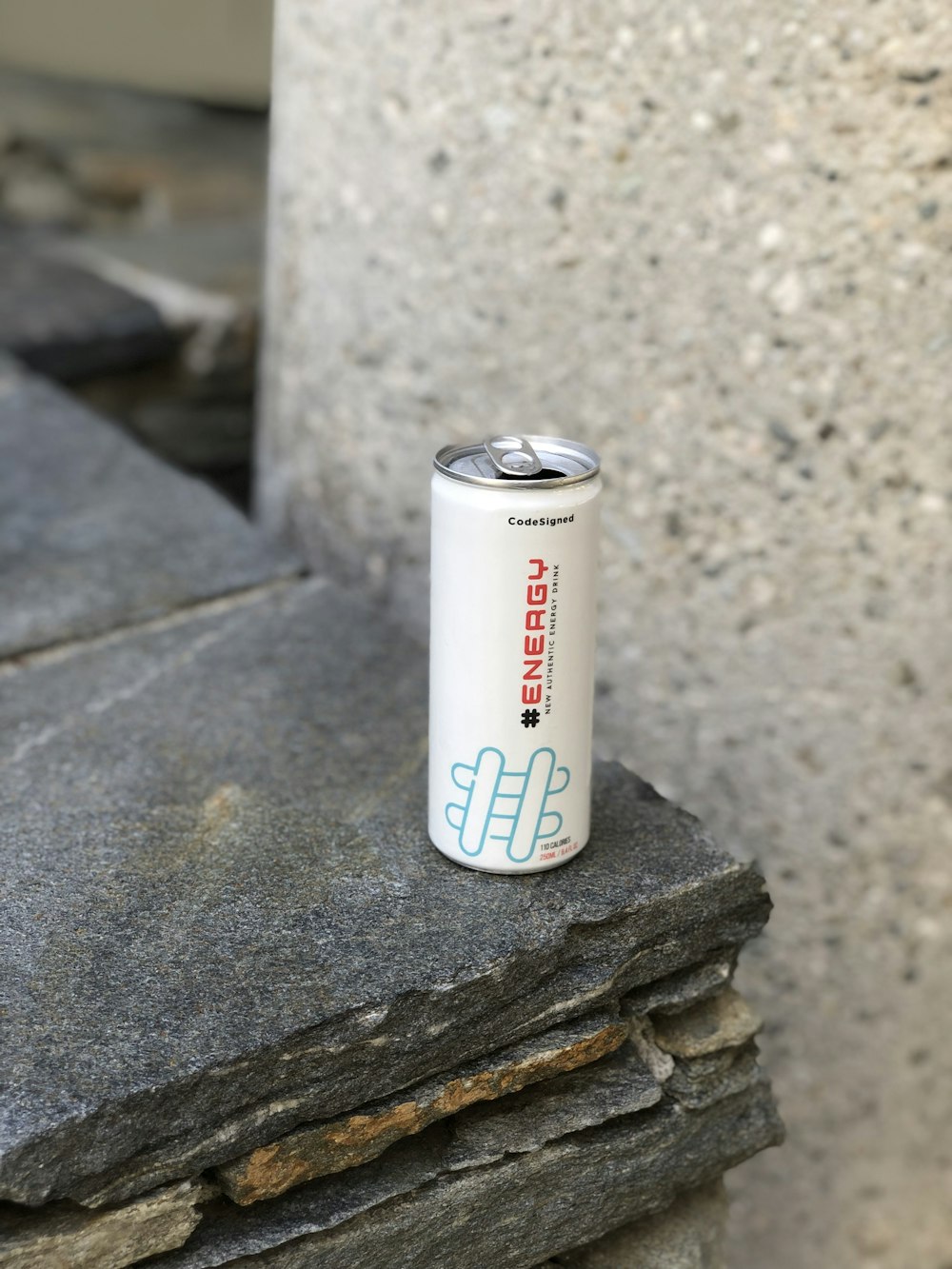 white labeled can