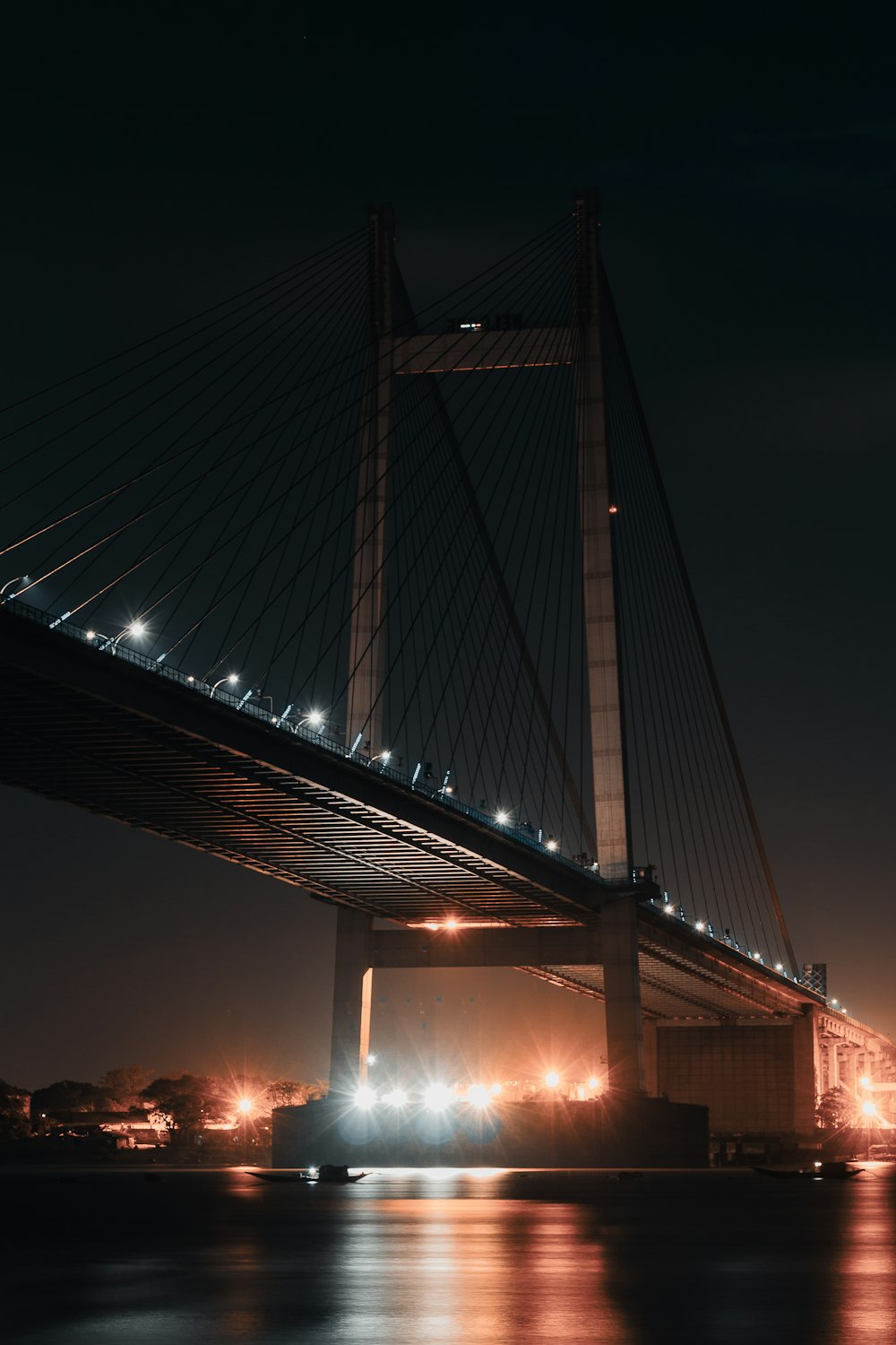 low-angle photo of Brooklyn bridge