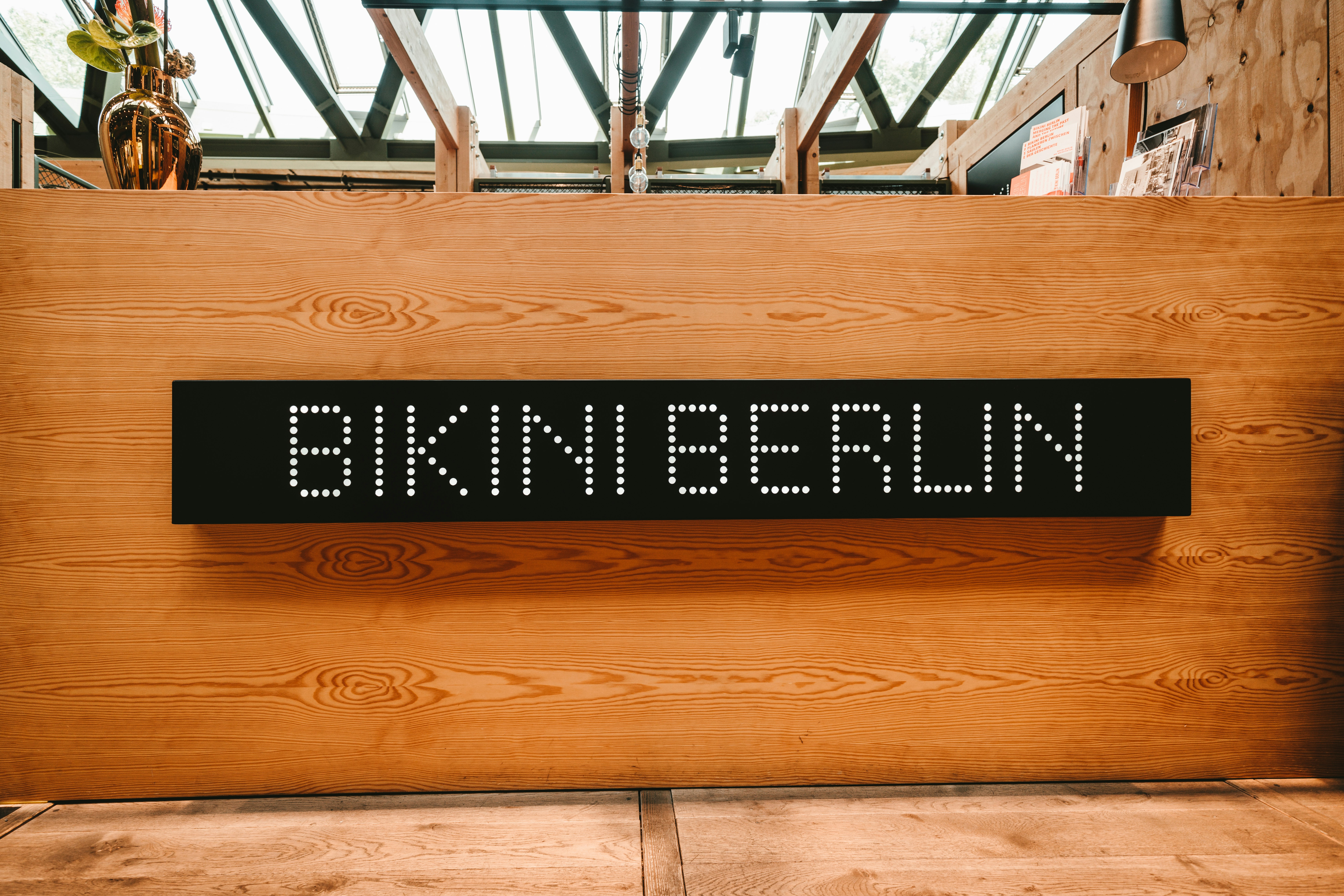 black and white Bikini Berlin signage