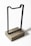 A beautifully crafted wooden valet stand showcasing its sleek design and rich texture.