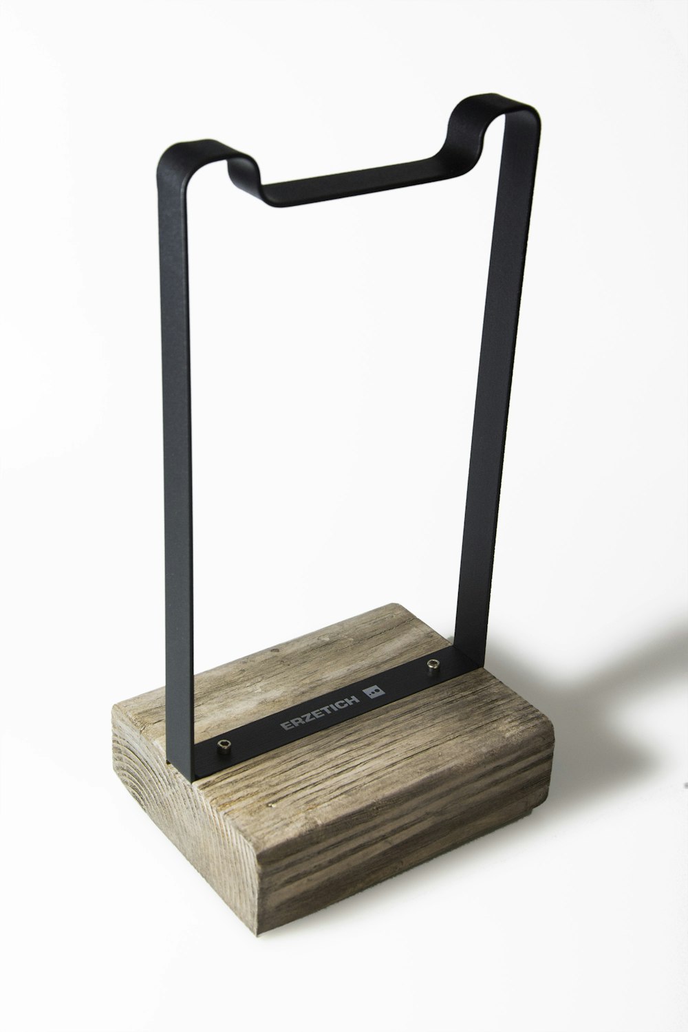 black and brown wooden stand