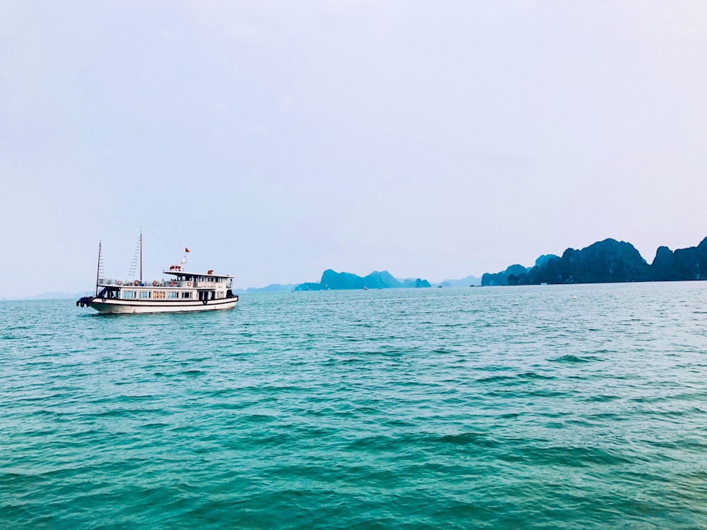 boat sails at the beach