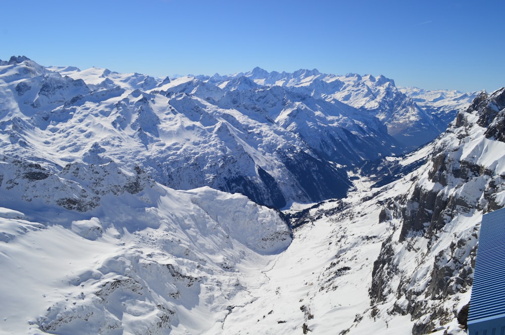 mountains during winter