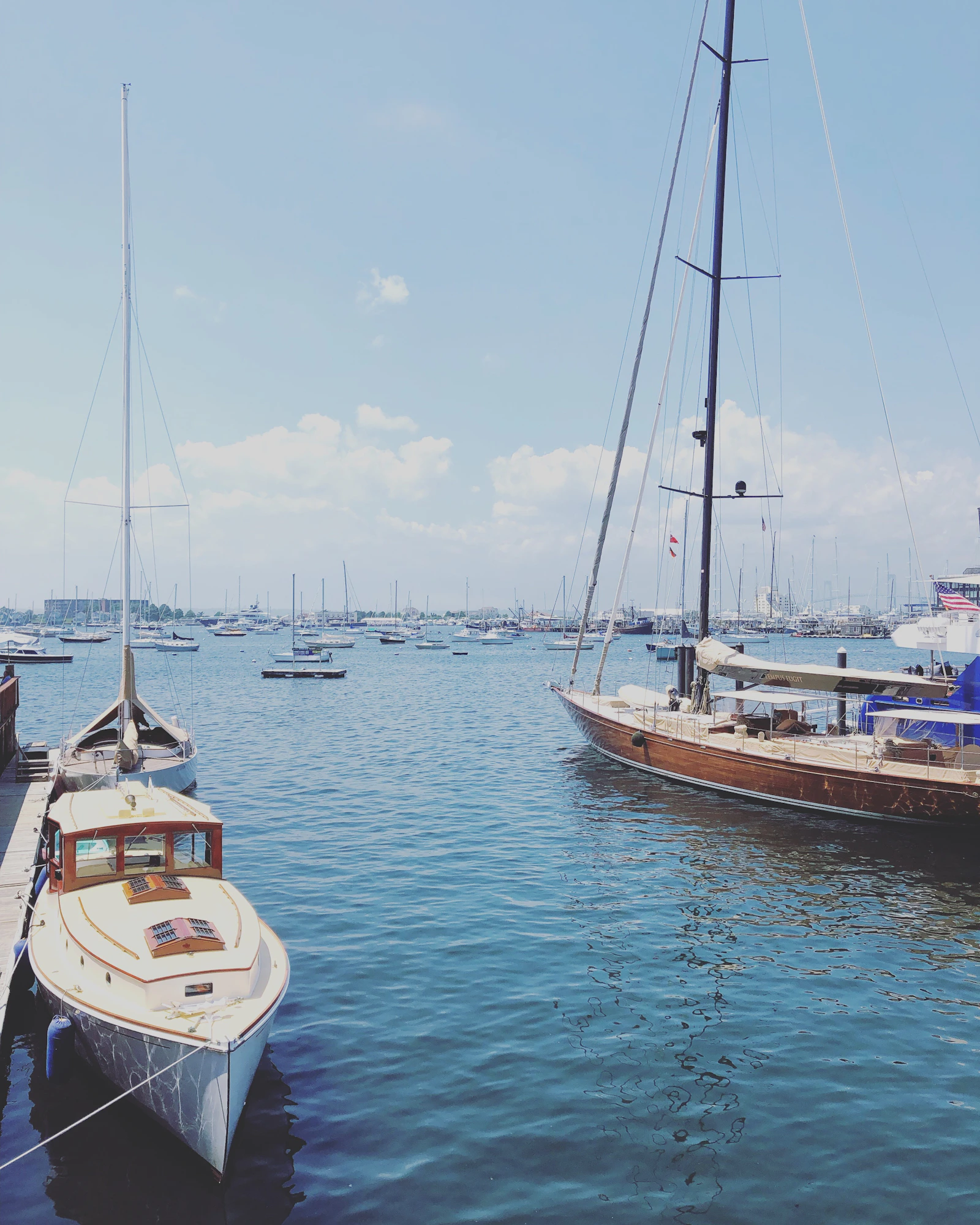 Newport Harbor in Newport, Rhode Island
