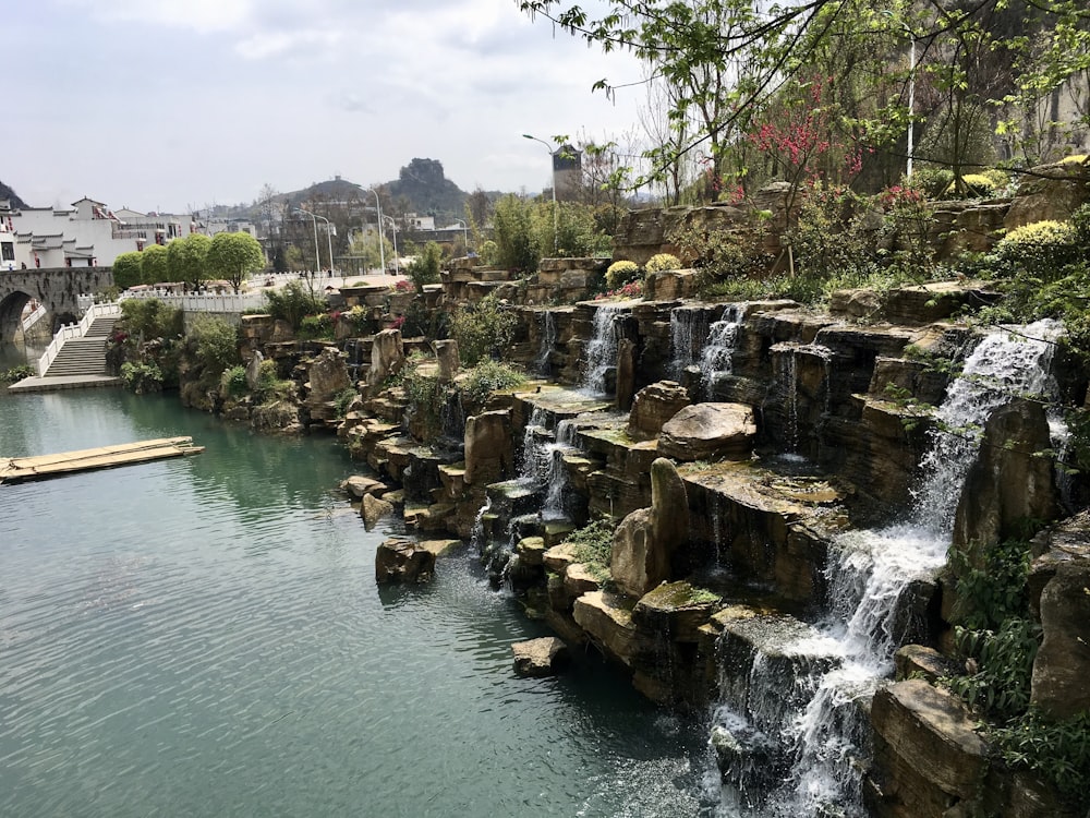 waterfalls during daytime