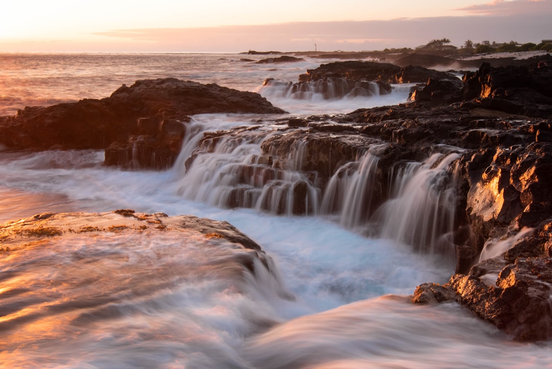 time lapse photography of flowing water,