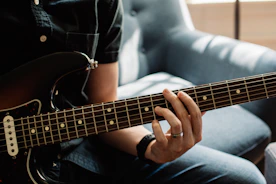person playing guitar