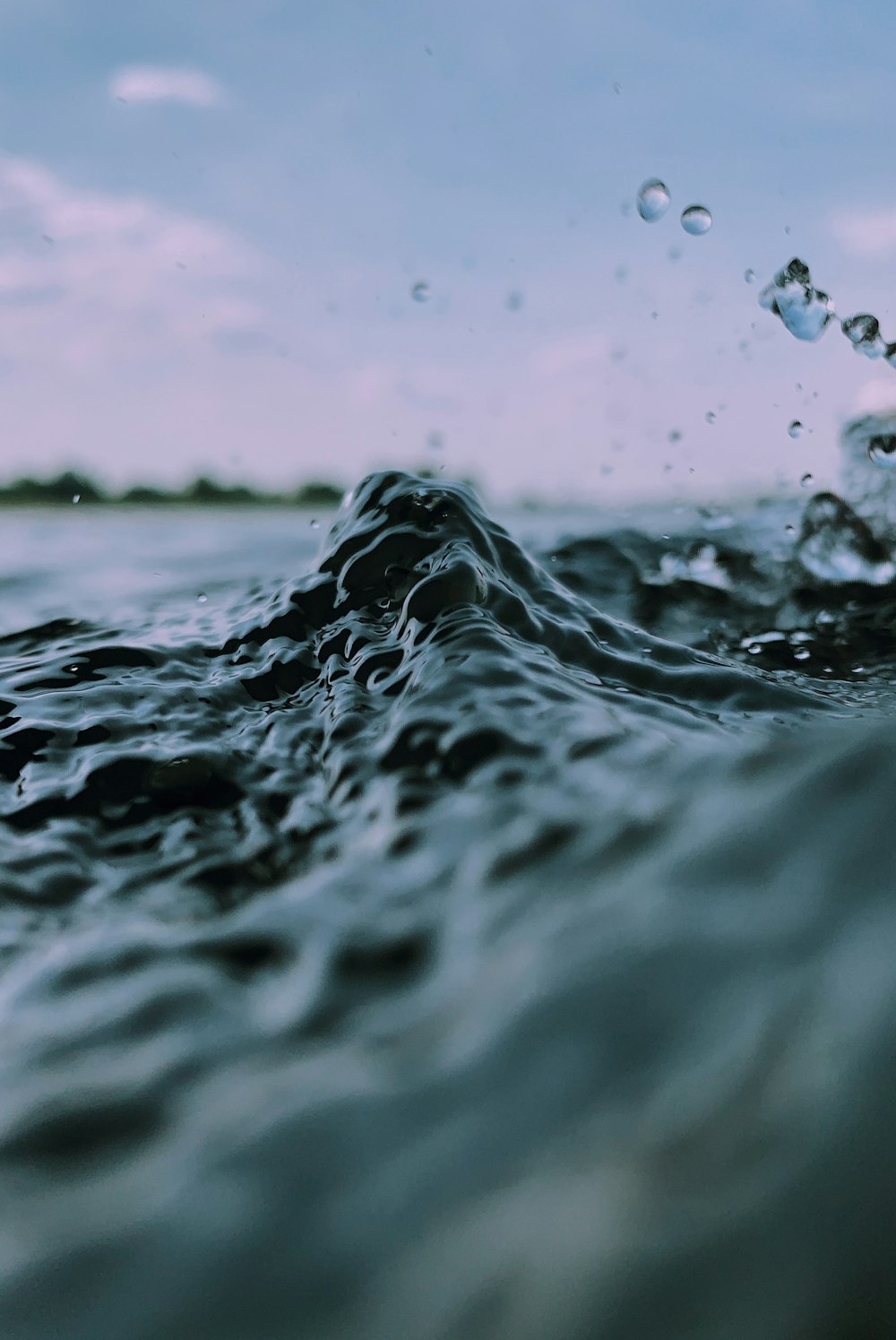 water splash in sea surface