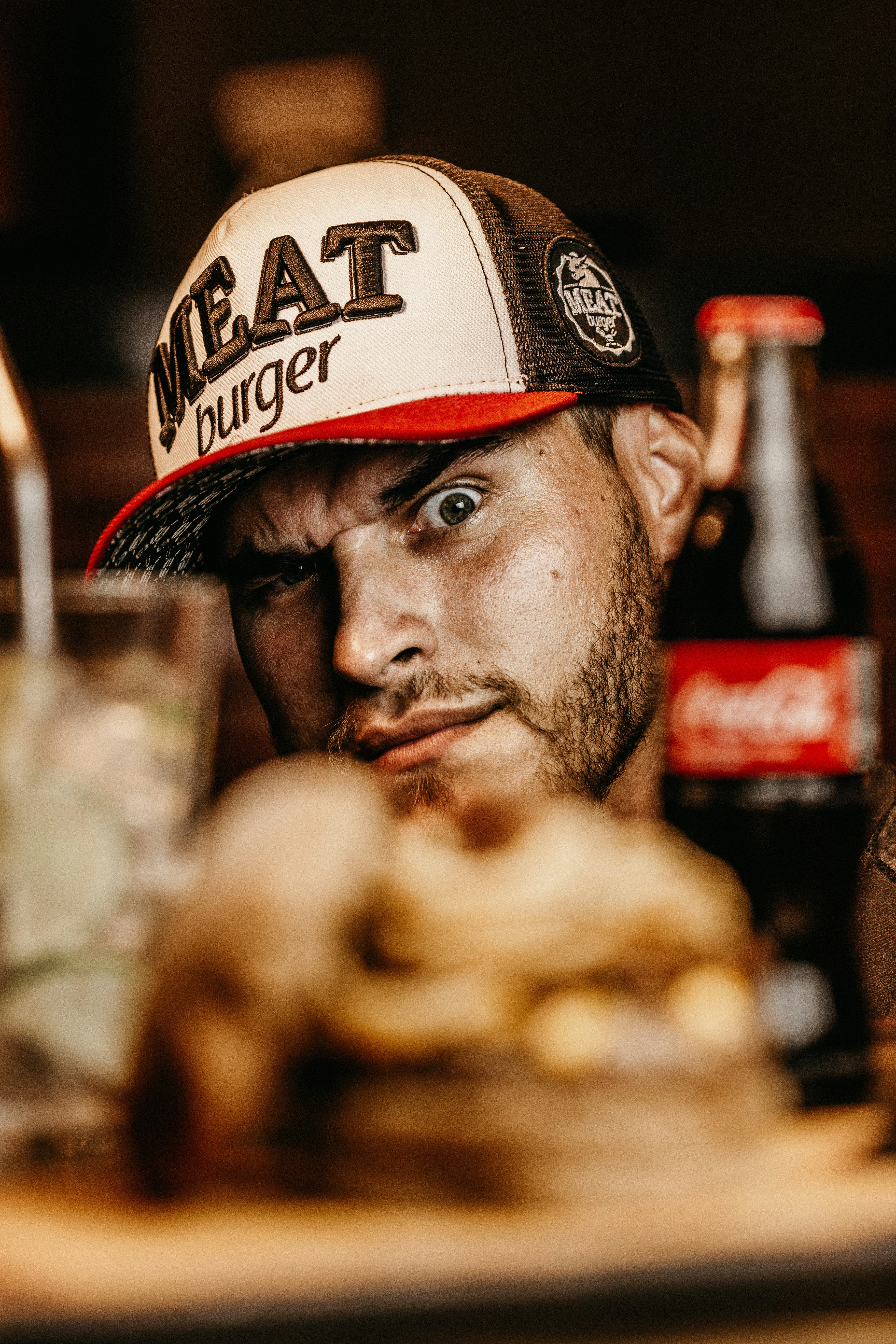 man in front of food trayby Jonathan Borba