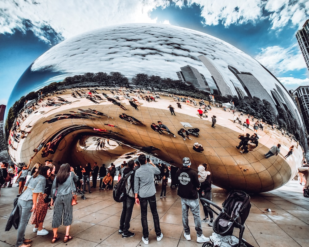 Cloud Gate, Chicago at daytime