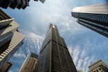 low angle photo of high rise buildings