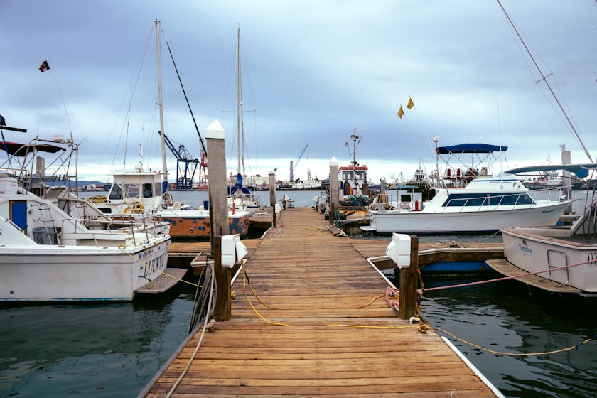 motorboats on calm body of water