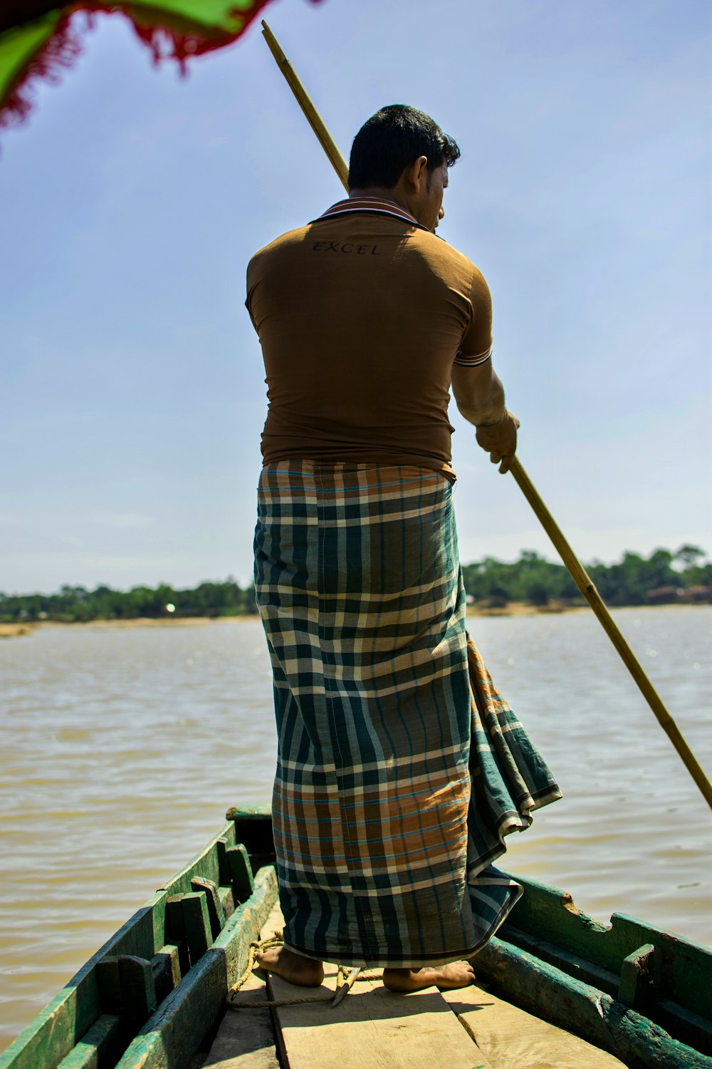 man rowing a boat