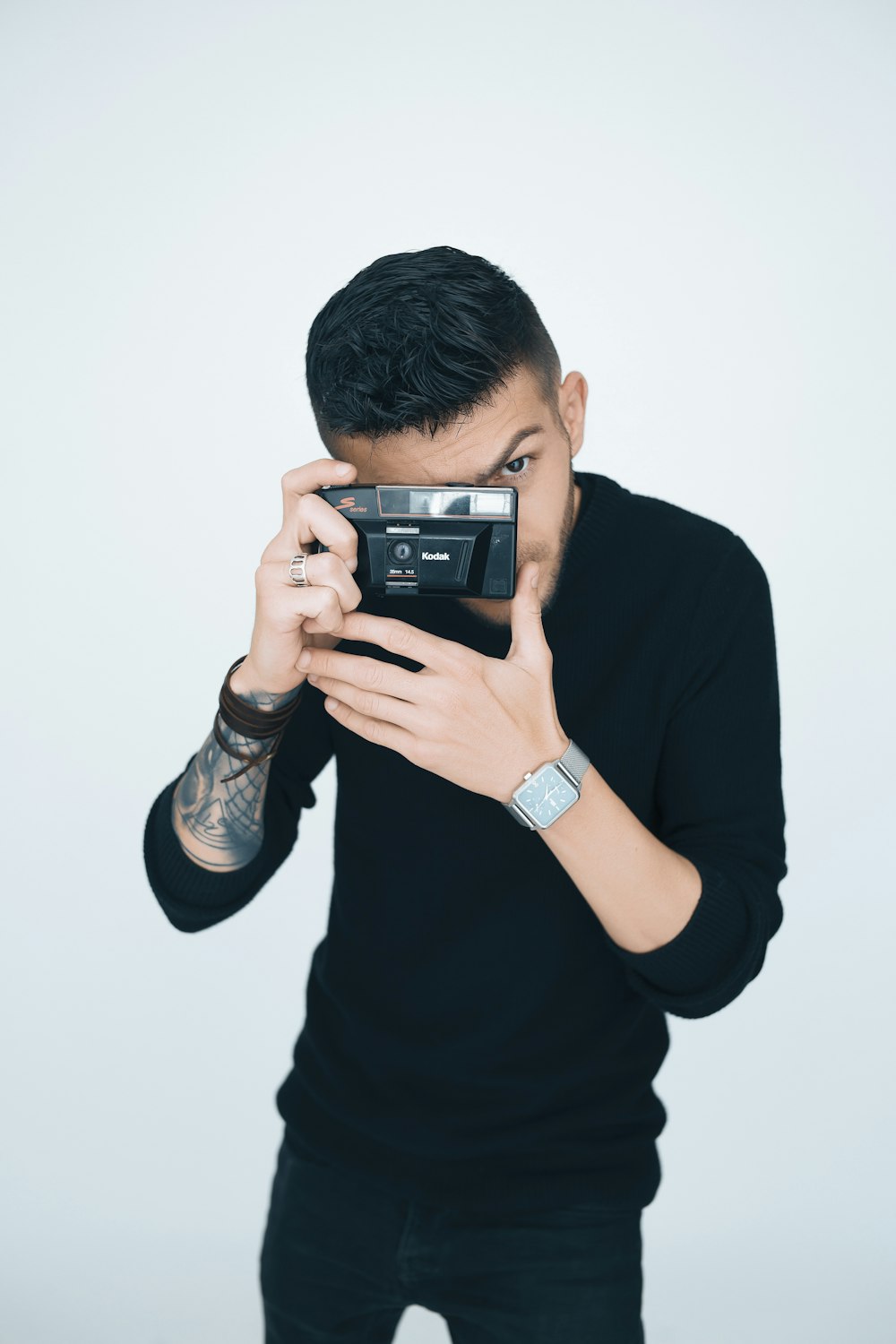 man holding camera