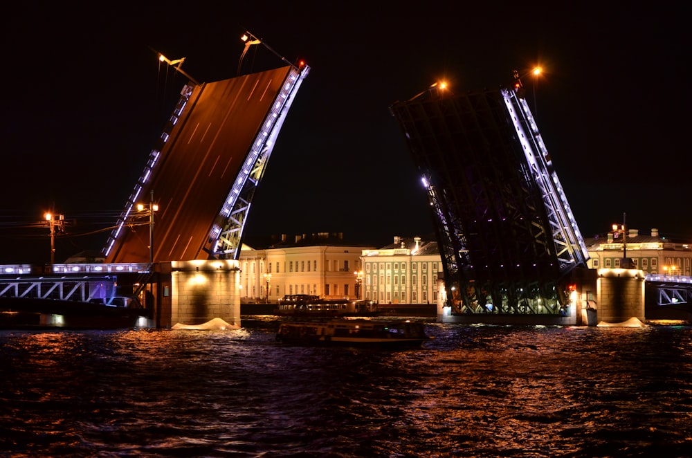 boat passing bridge