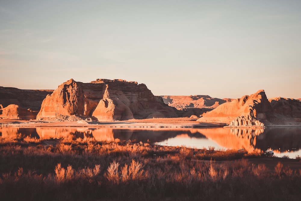 brown rock formations