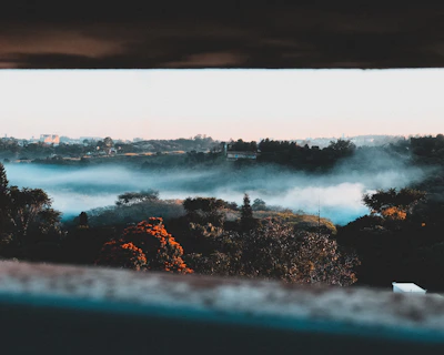 Wide-angle view of Bogor’s iconic landmarks framed by morning mist.