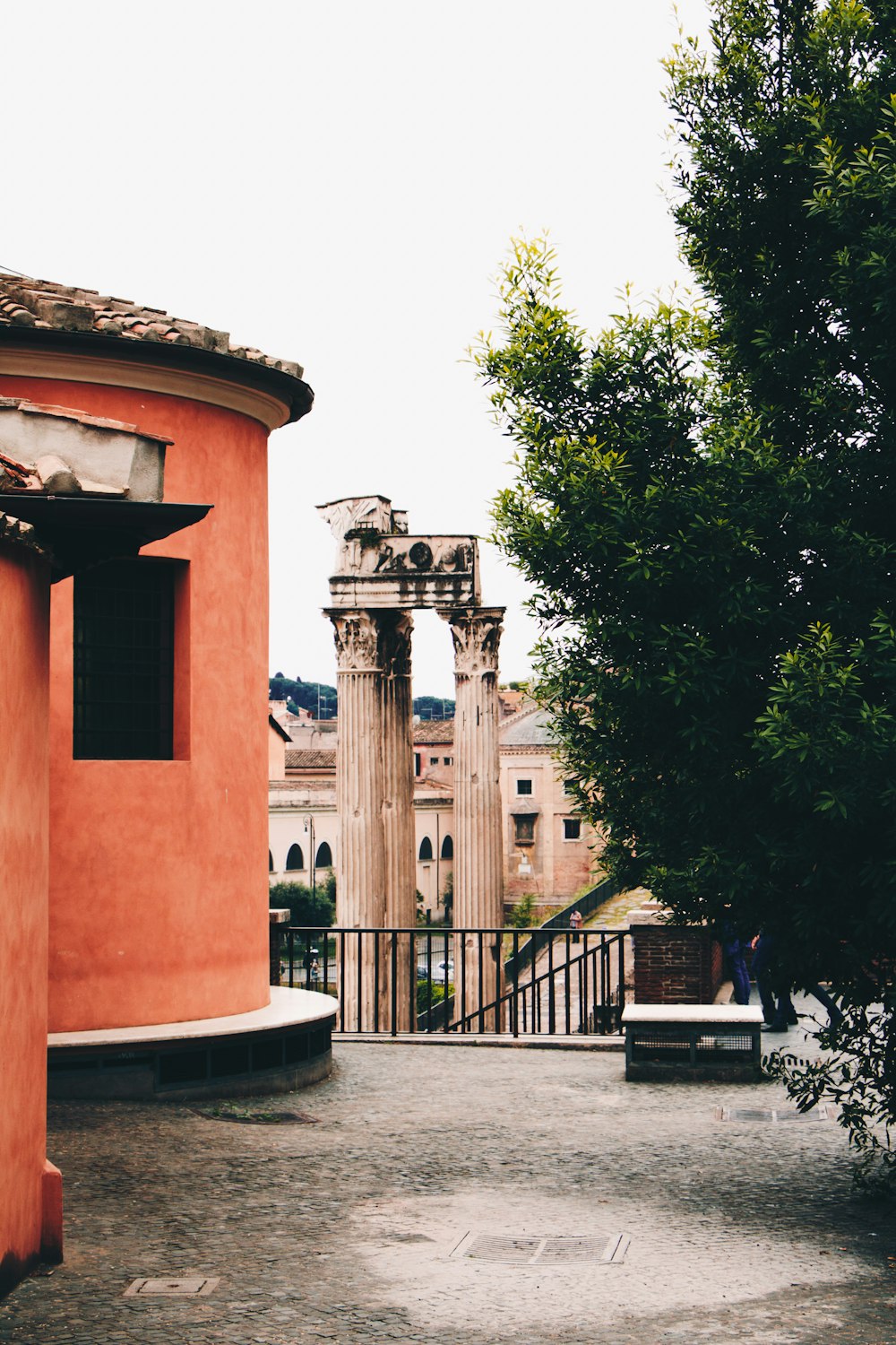 orange concrete building