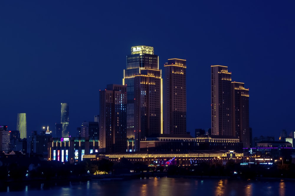 buildings during nighttime