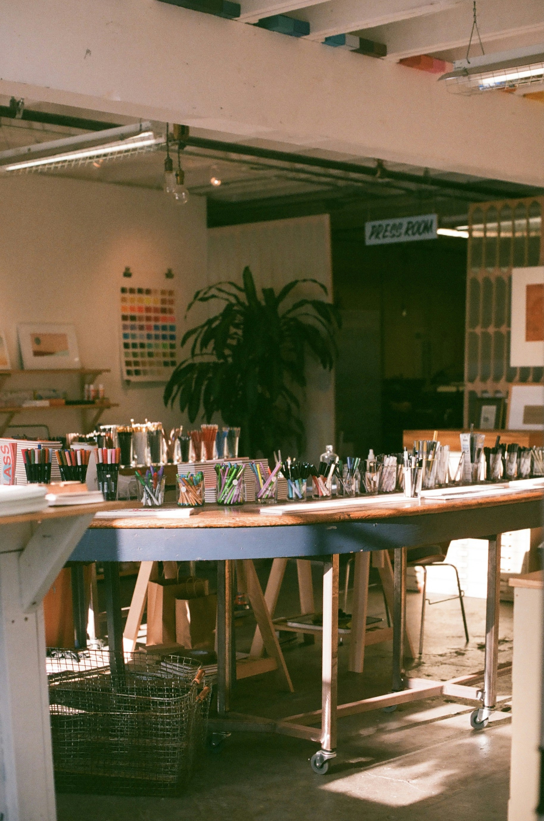 shallow focus photo of brown wooden table