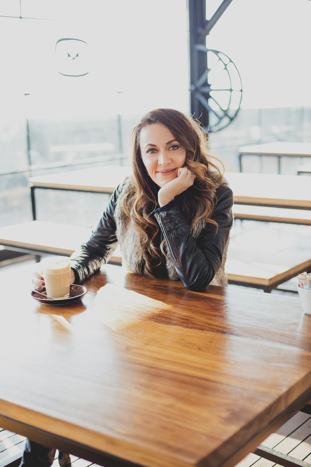 unknown person sitting indoors