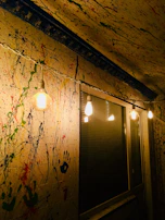 A peaceful hospital corridor with colorful children's artwork brightening the walls.