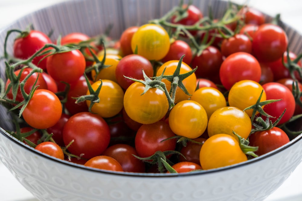 red and yellow tomato lot