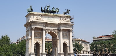 Arco della Pace - 从 Piazza Sempione, Italy
