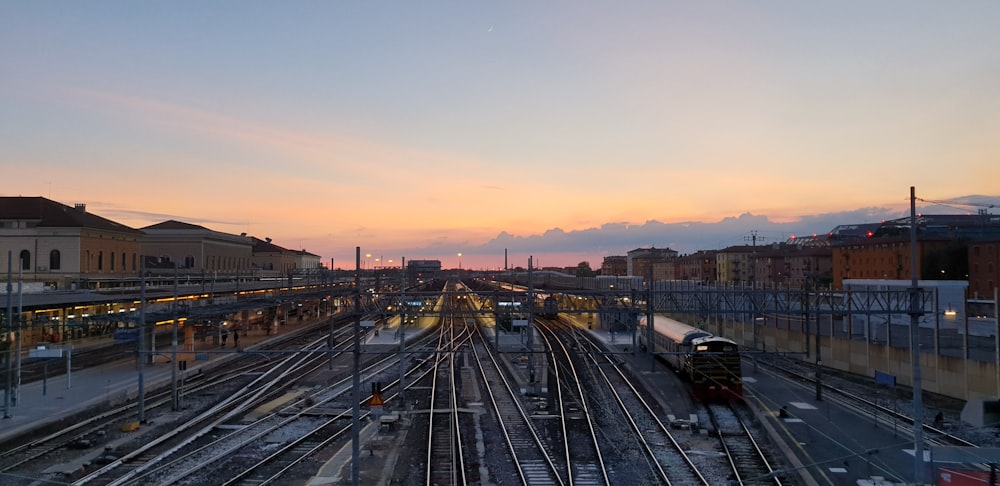 black train on train station