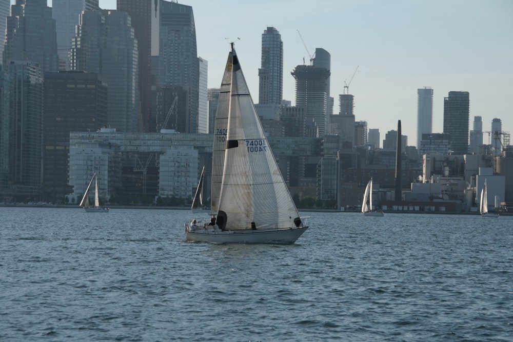 white sailboat