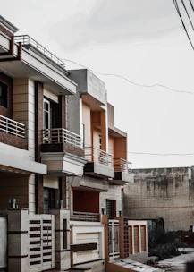 2-storey brown concrete building