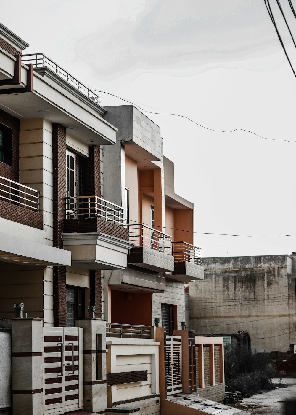 2-storey brown concrete building